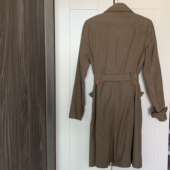 Olive Colour Trench Coat - Picture 4 of 10